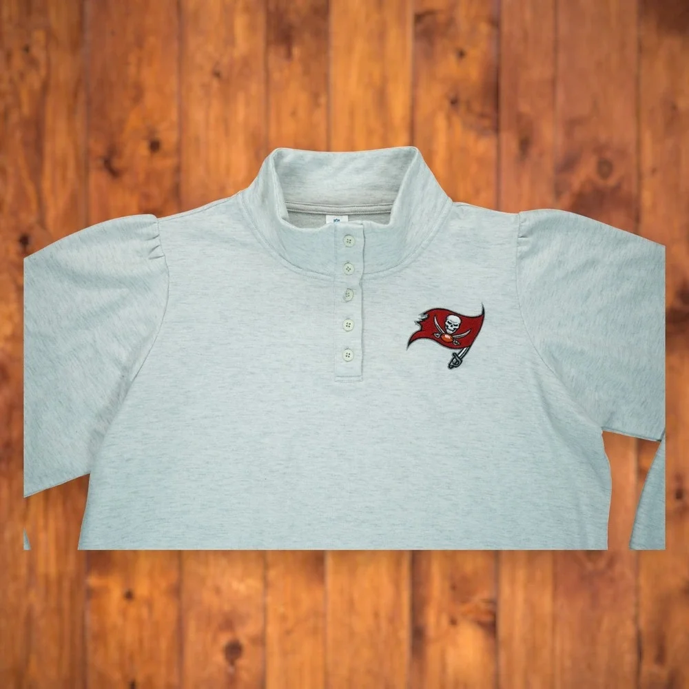 Tampa Bay Buccaneers Women‎ NFL Soft Knit Pullover Sleepwear Size XL Gray
